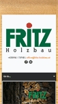 Mobile Screenshot of fritz-holzbau.at